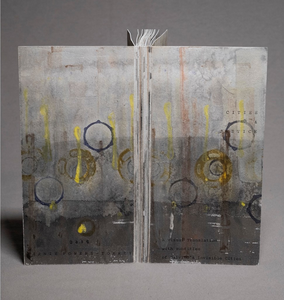 Front and back cover of "Cities & Justice" displayed standing up with the spine facing the viewer.