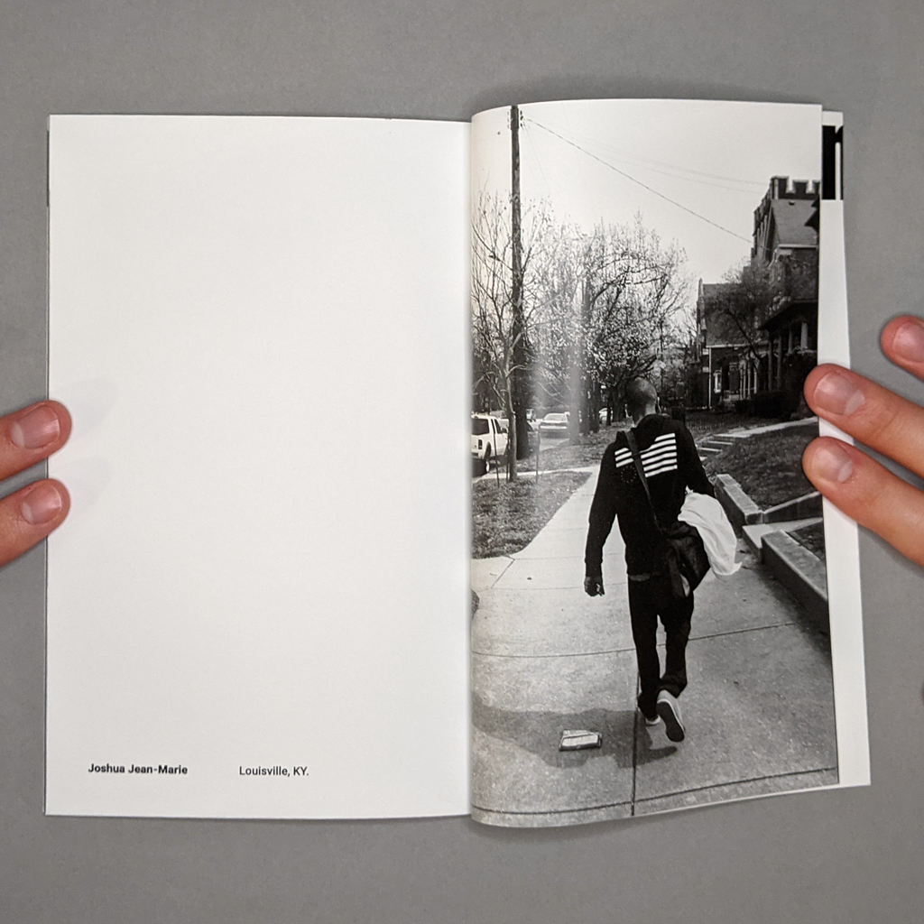 Witness 001 inside spread 35-36 with photo by Joshua Jean-Marie