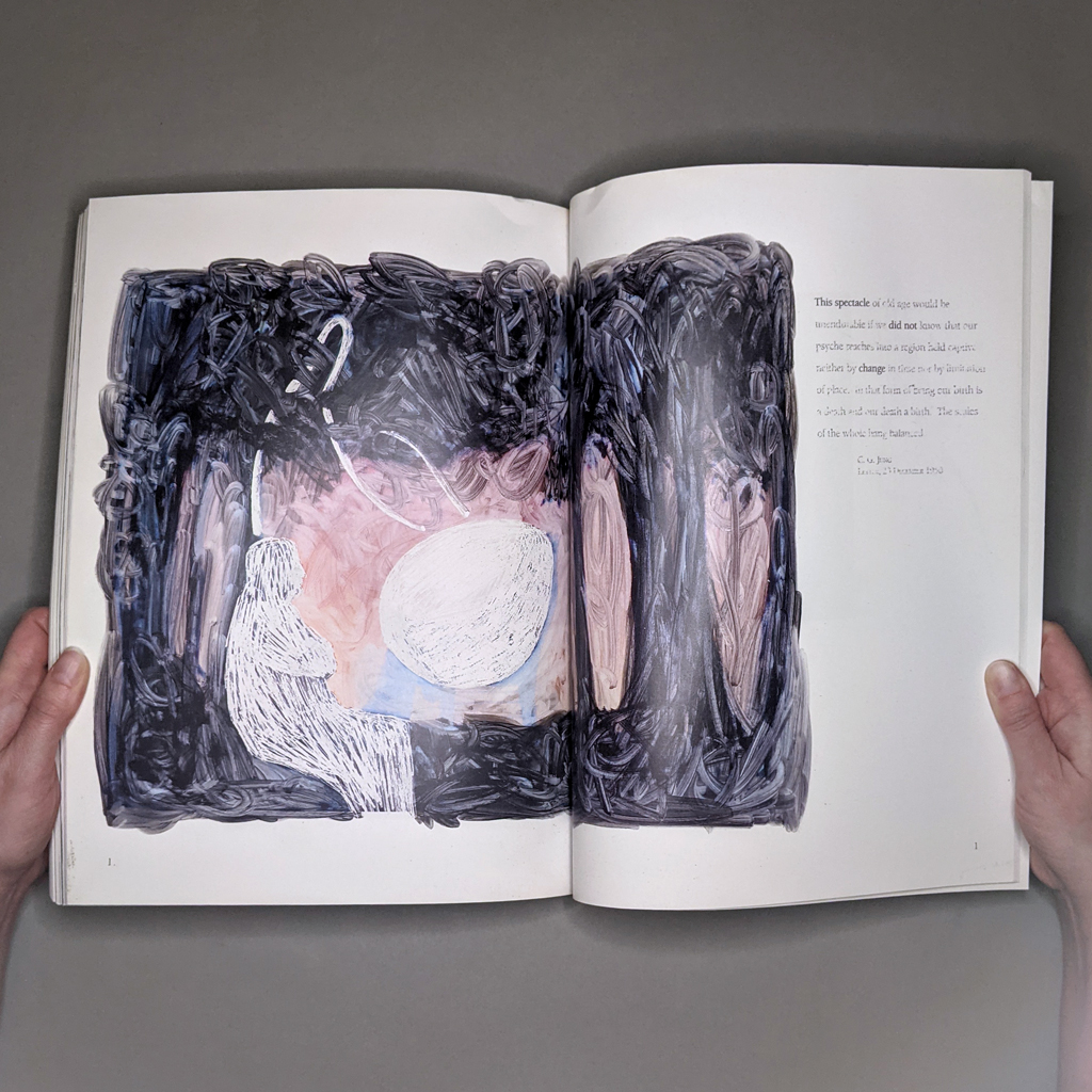 The Circus, inside spread; partly-redacted quote from C.G. Jung with image